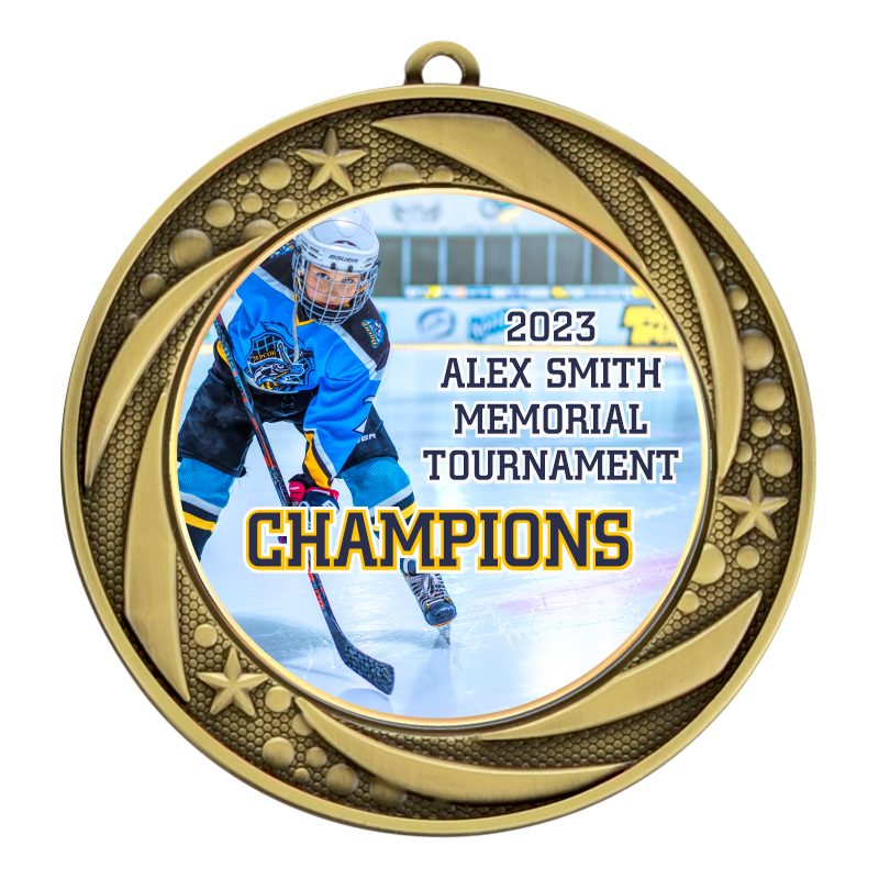 Aqua Custom Medals