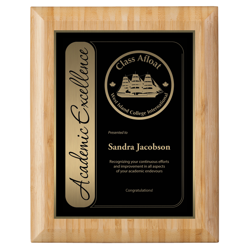Bamboo Plaque - Individual