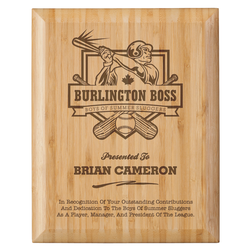 Bamboo Plaque - Individual
