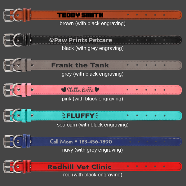 Leatherette Pet Collar