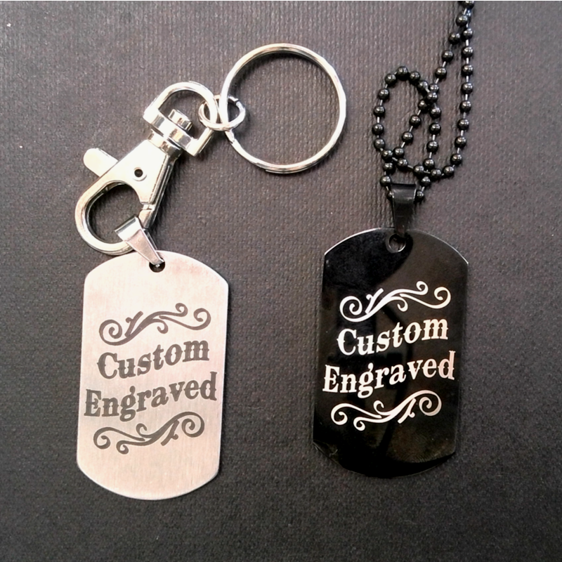 Dog Tag - Keychain Necklace