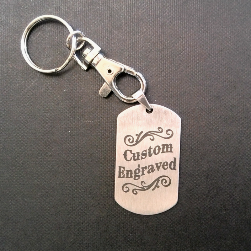 Dog Tag - Keychain Necklace