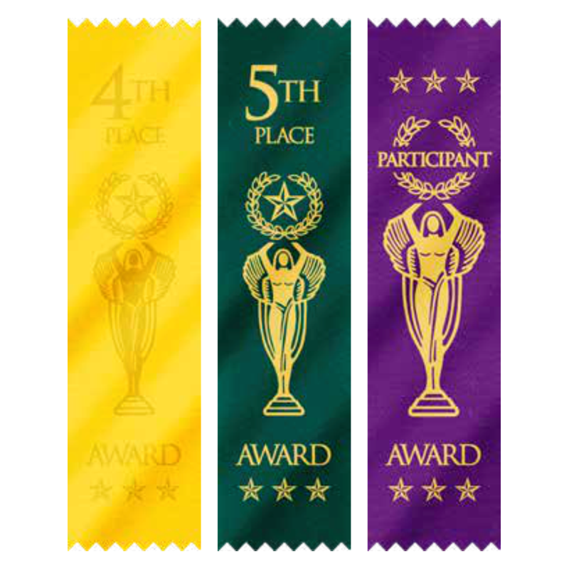 Generic Placing Ribbons (P) - 1st-5th, Participant