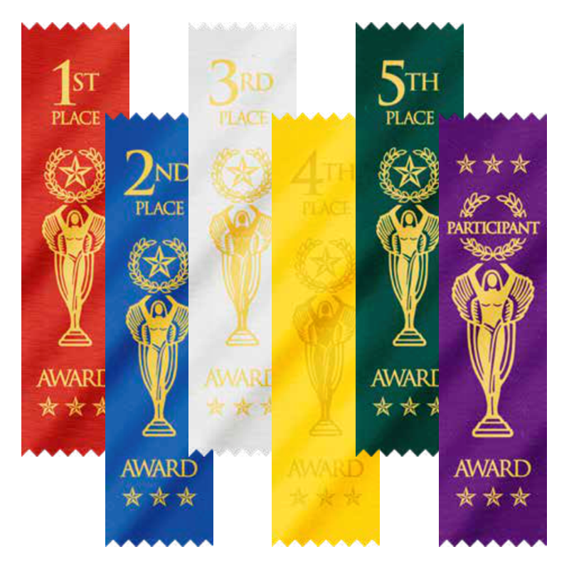 Generic Placing Ribbons (P) - 1st-5th, Participant
