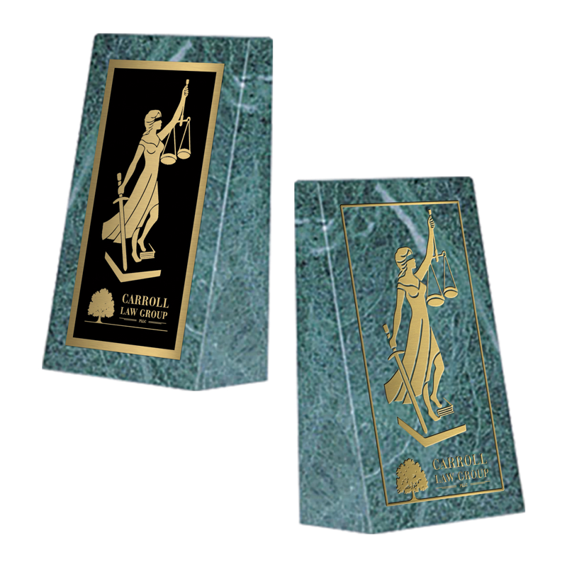 Jade Green Marble Wedge