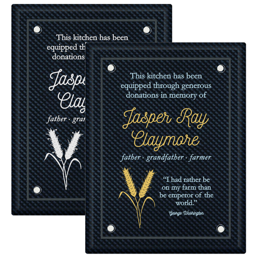 Regency Piano Finish Acrylic Plaque - Carbon Fibre