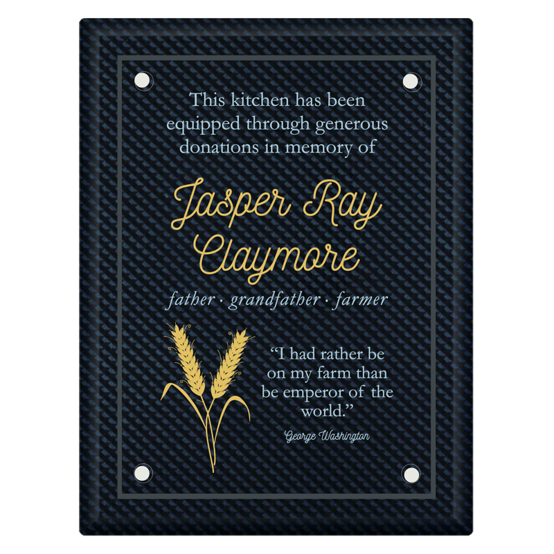 Regency Piano Finish Acrylic Plaque - Carbon Fibre