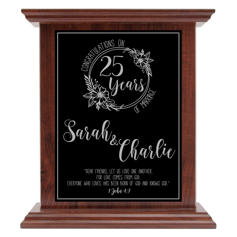 Roman Style Laminate Plaque