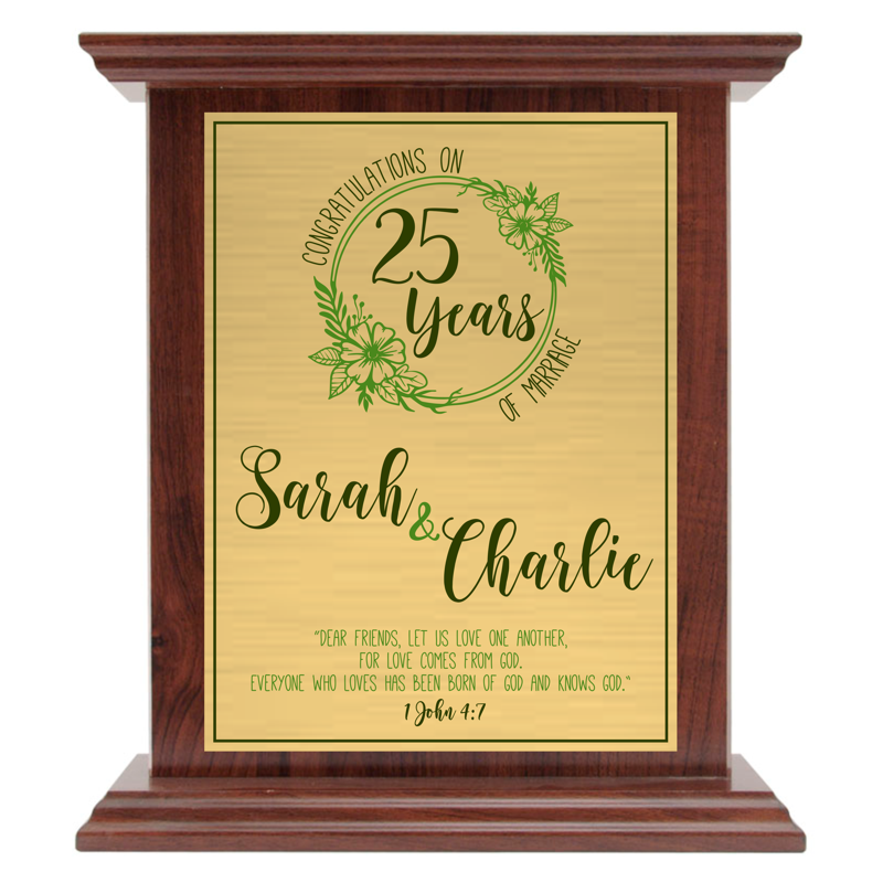 Roman Style Laminate Plaque