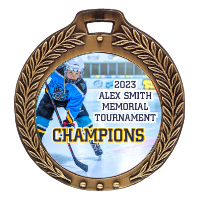 Wreath Custom Medals - Large