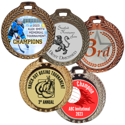 Wreath Custom Medals - Large