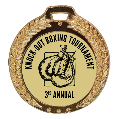 Wreath Custom Medals - Large