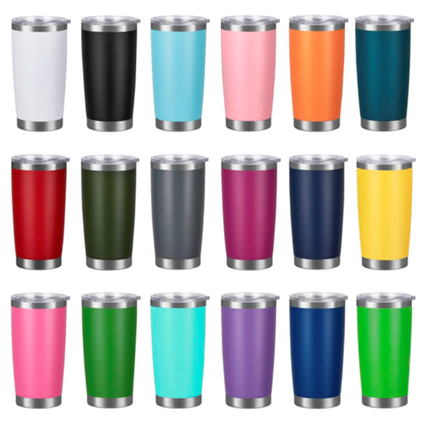 20oz Powder-Coated Travel Mug