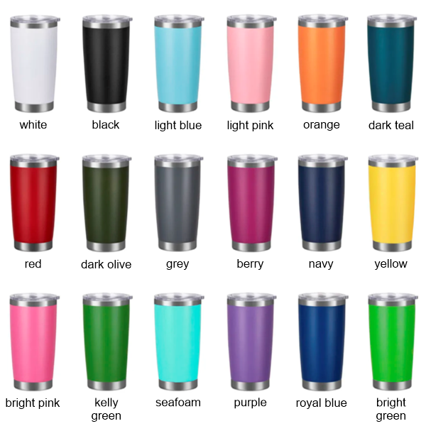 20oz Powder-Coated Travel Mug