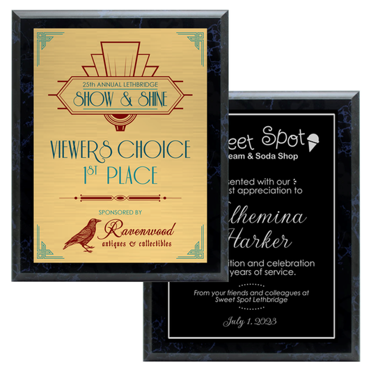 Black Marble Laminate Plaque