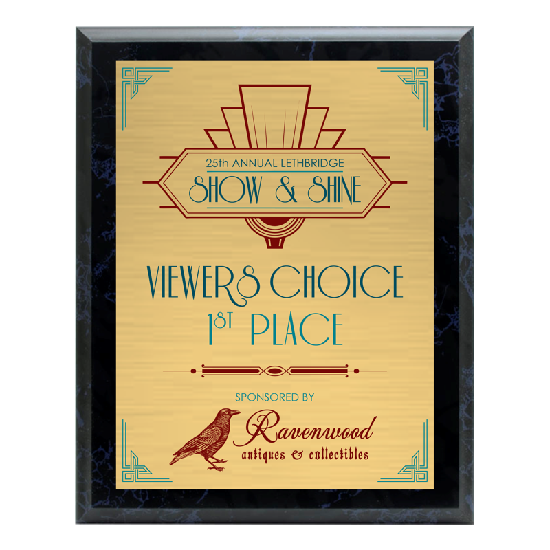 Black Marble Laminate Plaque