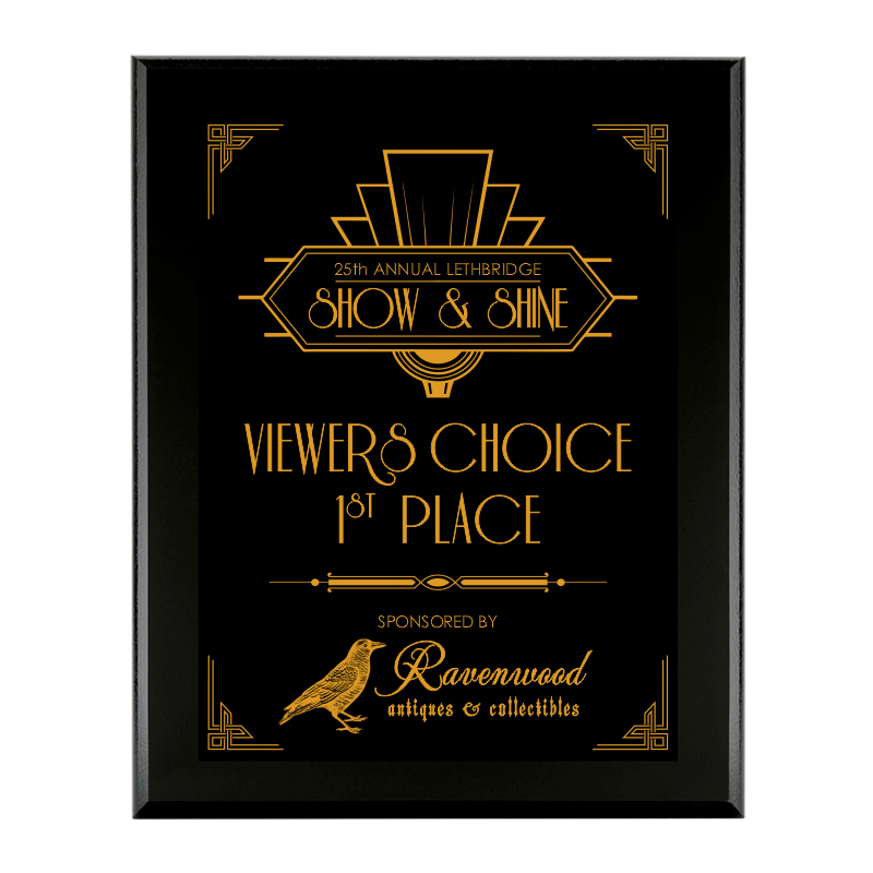 Black Matte Laminate Plaque