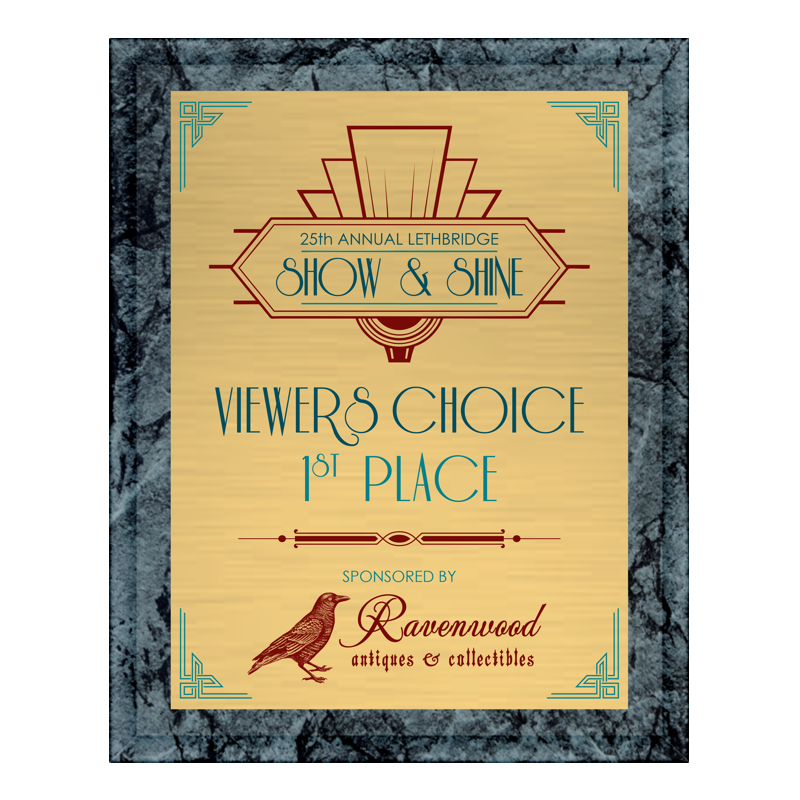 Charcoal Marble Laminate Plaque