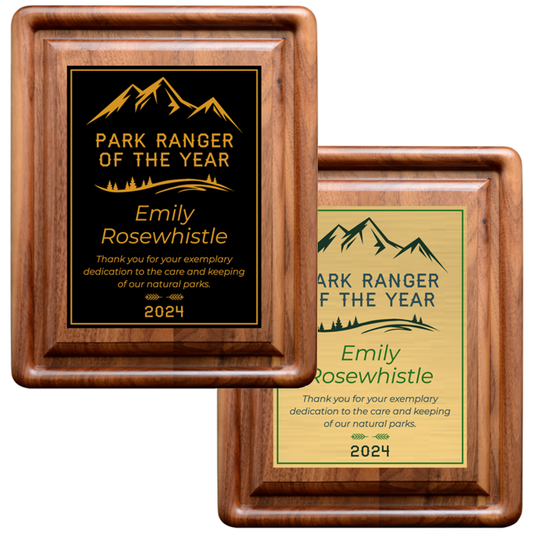 Gallery Bevel Walnut Plaque