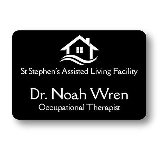 Name Badge - Oversize Plastic - Lasered