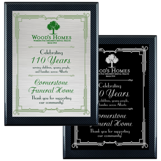 Piano Finish Plaque - Carbon Fibre