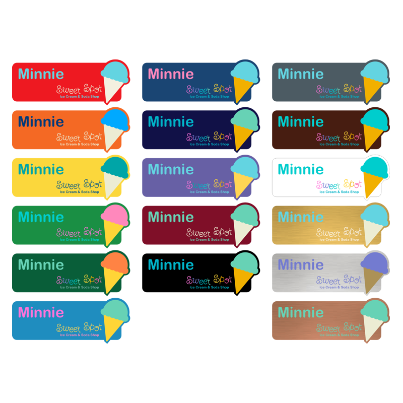 Name Badge - Custom Plastic - Printed