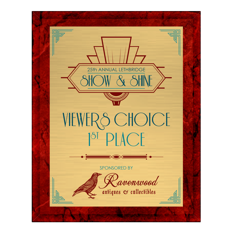 Red Marble Laminate Plaque