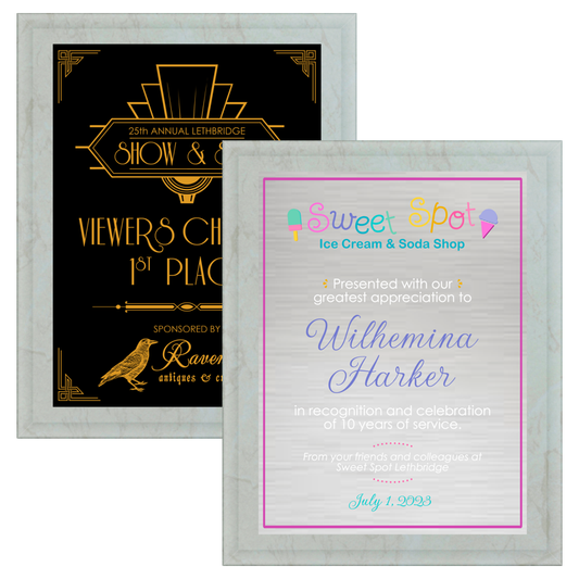 White Marble Laminate Plaque