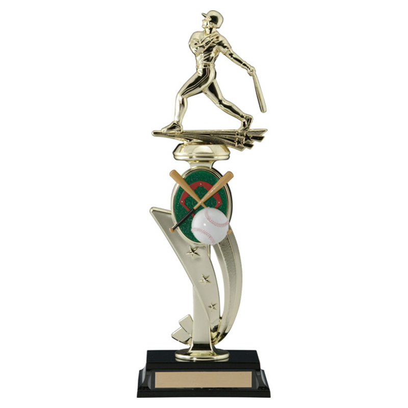 3D Sport Figure Trophy - Baseball (Male)