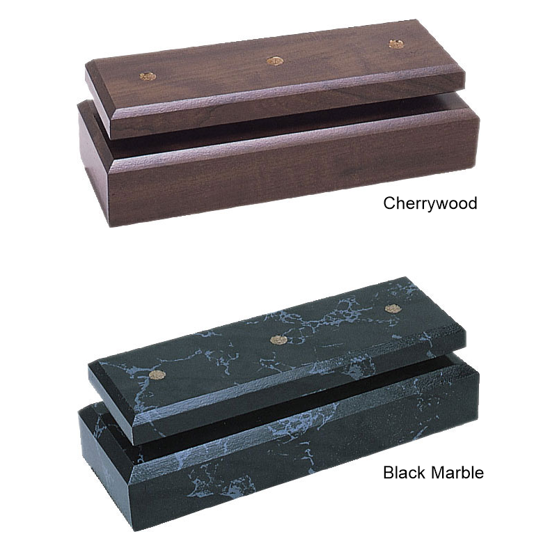 Double 2 Post Column Trophy with Wood Base