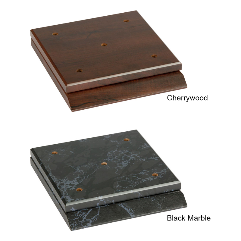 Double 4 Post Column Trophy with Wood Base