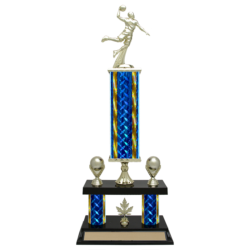 Double 2 Post Column Trophy with Plastic Base