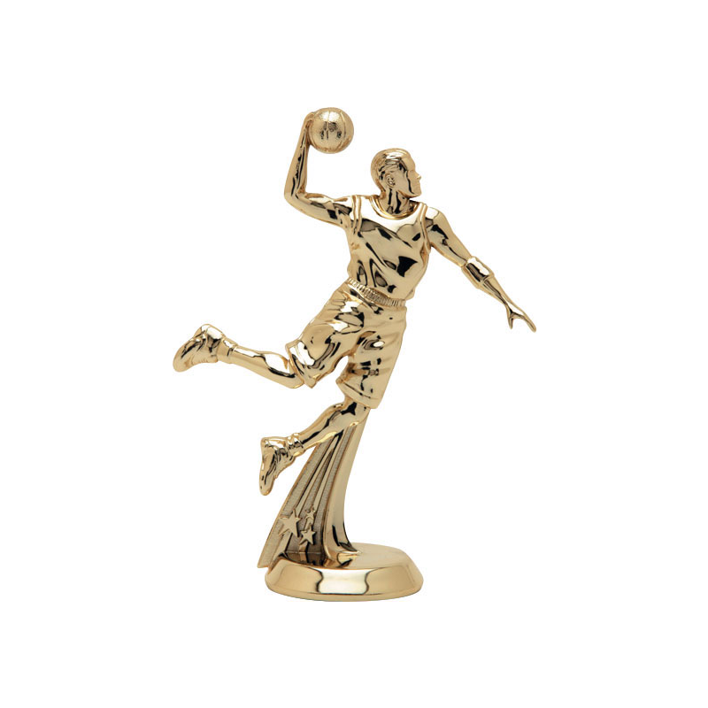 Ribbon Star Figure Trophy - Basketball