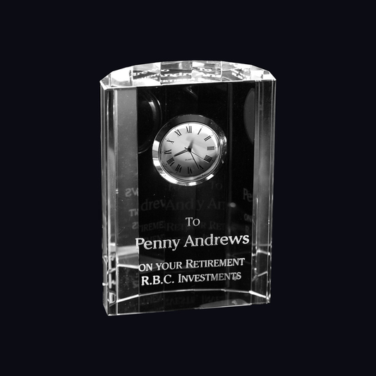 Crescent Crystal Clock
