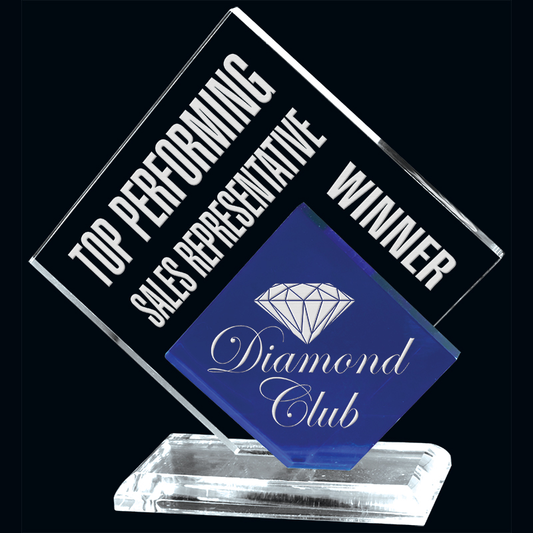 Freeform Series - Double Diamond Acrylic Award