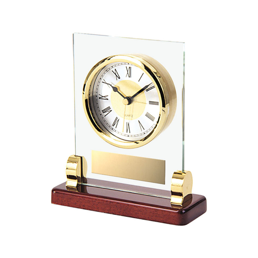 Glass & Brass Clock