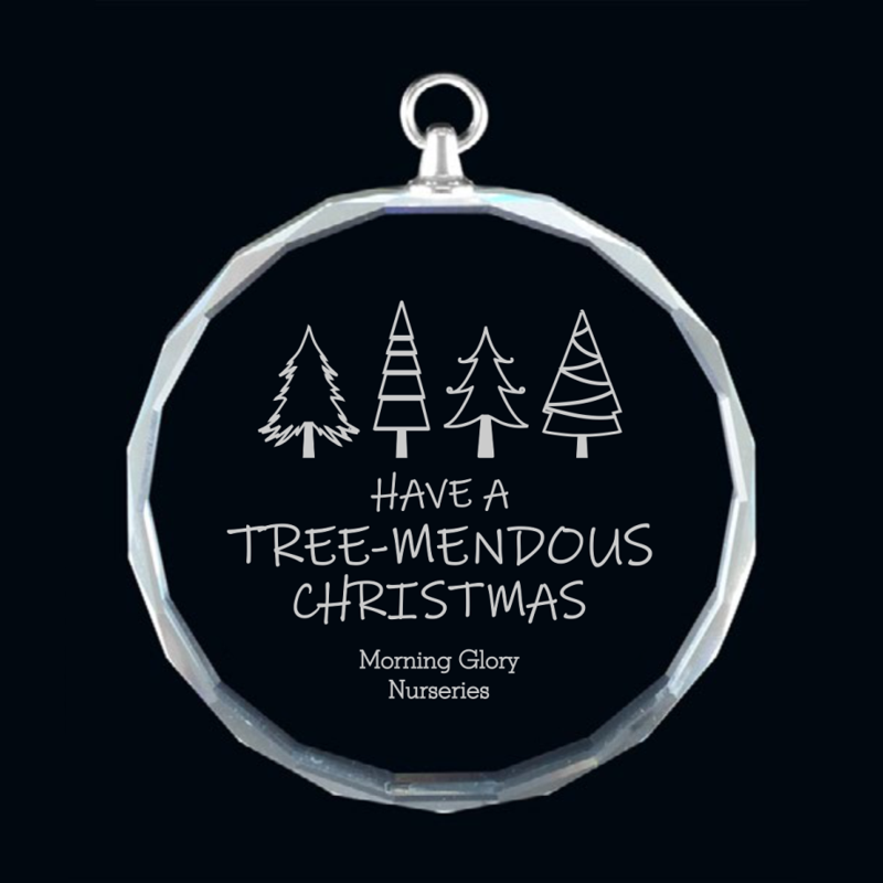 Glass Ornament - Holly Jolly