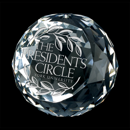 Halo Crystal Paperweight