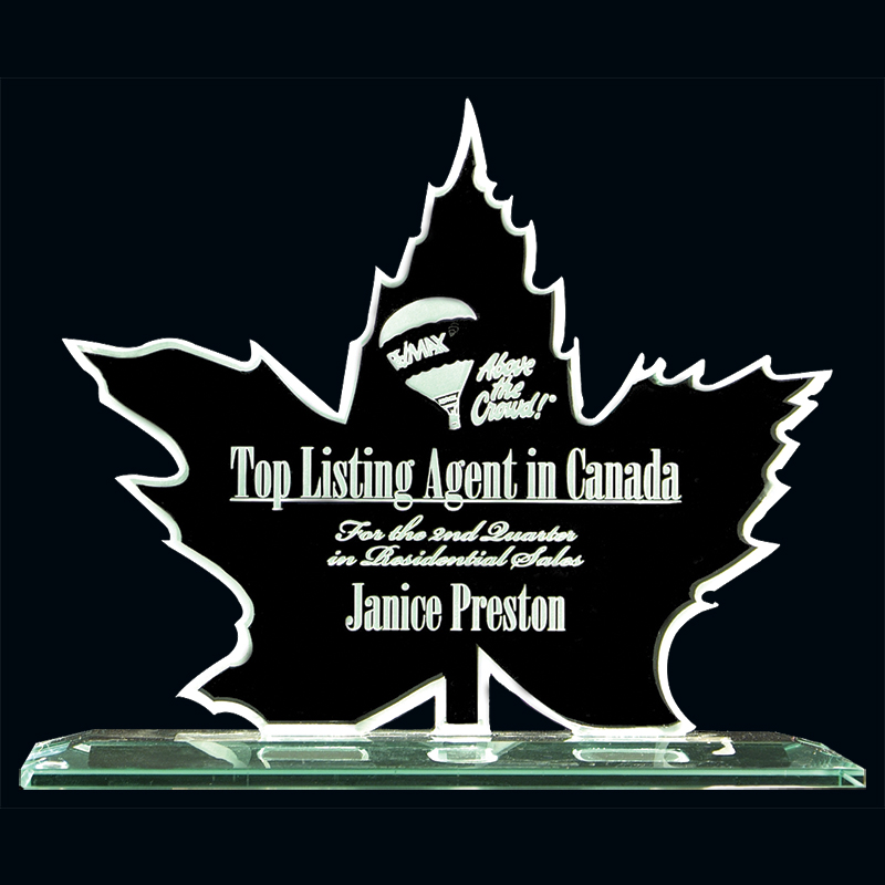 Maple Leaf Jade Glass