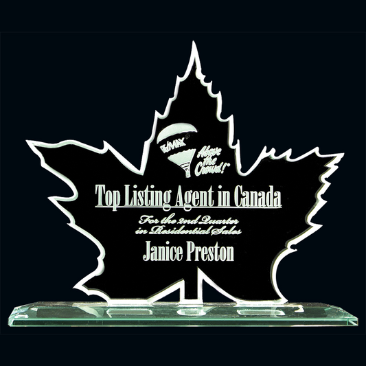Maple Leaf Jade Glass