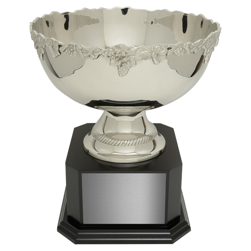 Paisley Nickel Plated Brass Bowl