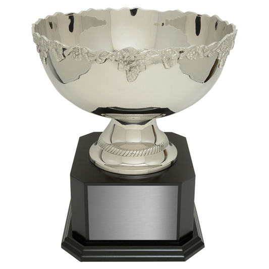 Paisley Nickel Plated Brass Bowl