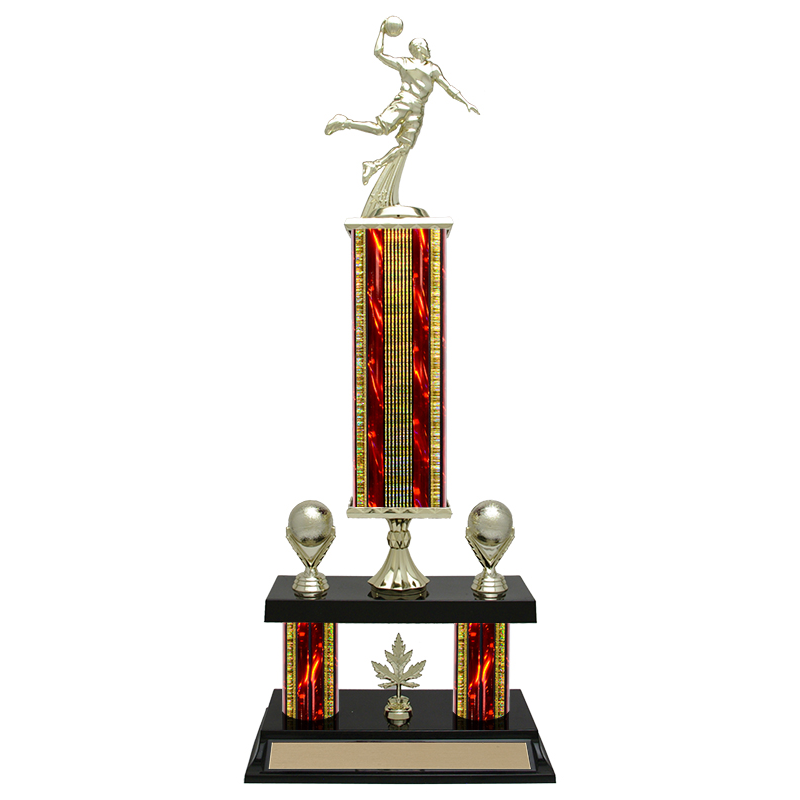 Double 2 Post Column Trophy with Plastic Base