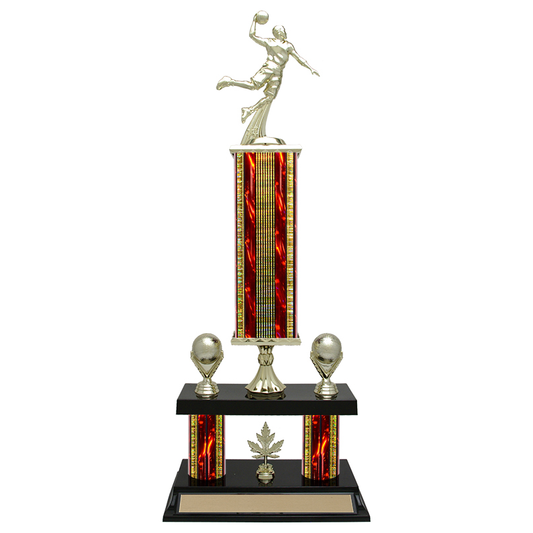 Double 2 Post Column Trophy with Plastic Base