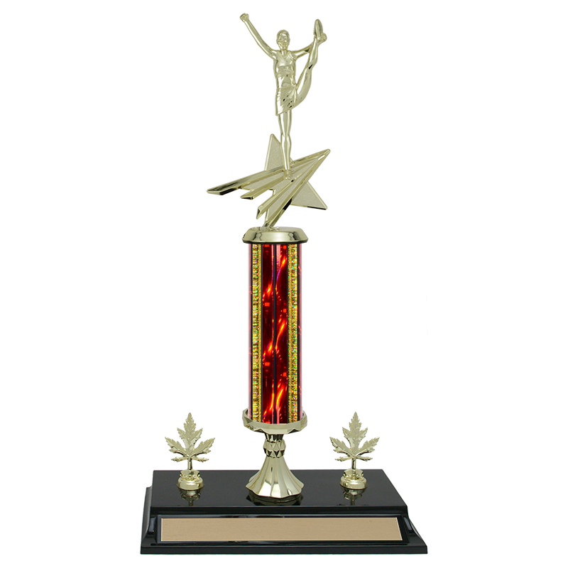 Round Column Trophy with Double Trim