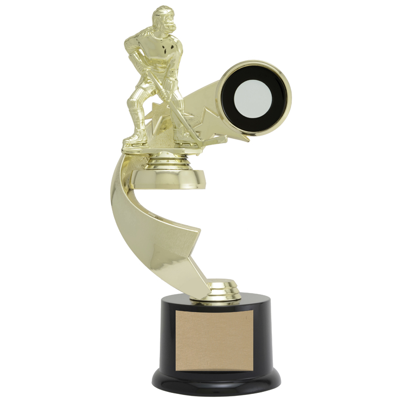 Ribbon Star Figure Trophy - Hockey