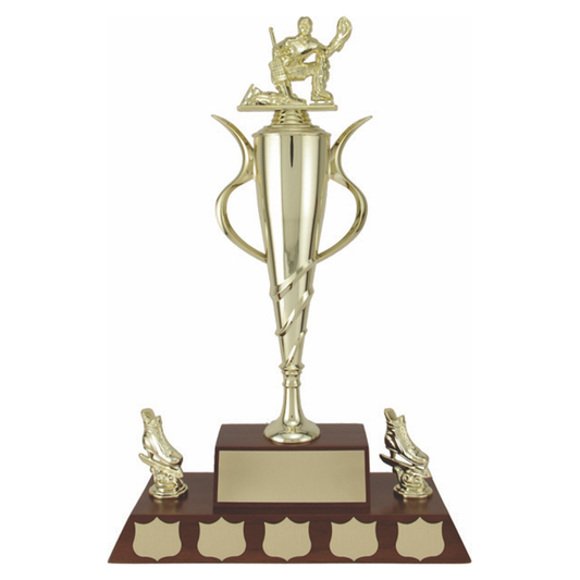 Spiral Cup Genuine Walnut Trophy