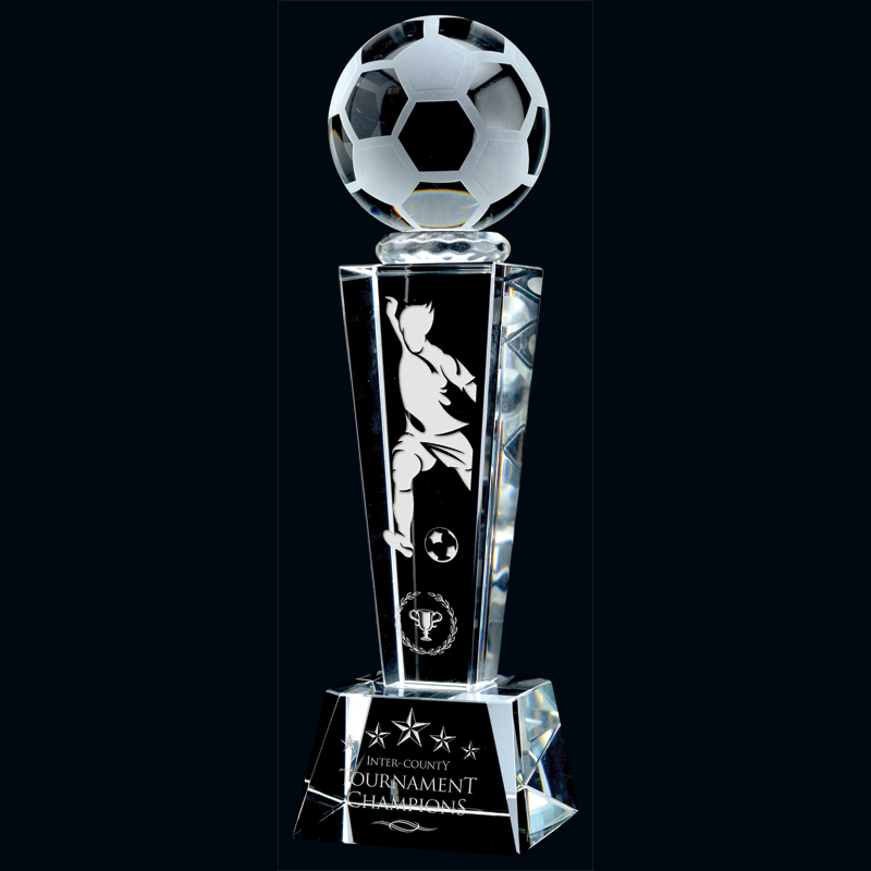 Vapour Series - Soccer Crystal Award