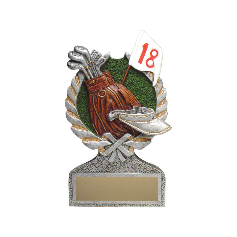 Vintage Wreath Resin Award - Golf