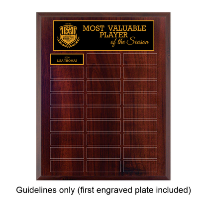 Cherrywood Laminate Plaque - Annual